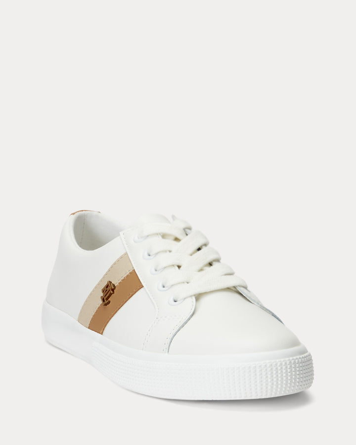 Lauren Ralph Lauren Janson II Leather Trainer | Snow White