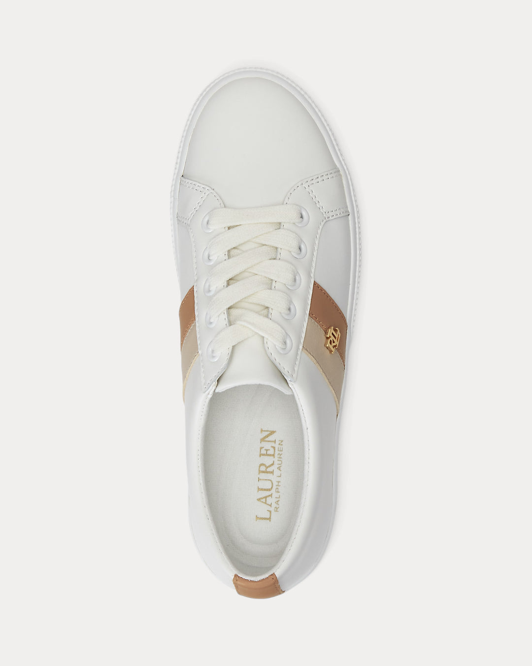 Lauren Ralph Lauren Janson II Leather Trainer | Snow White