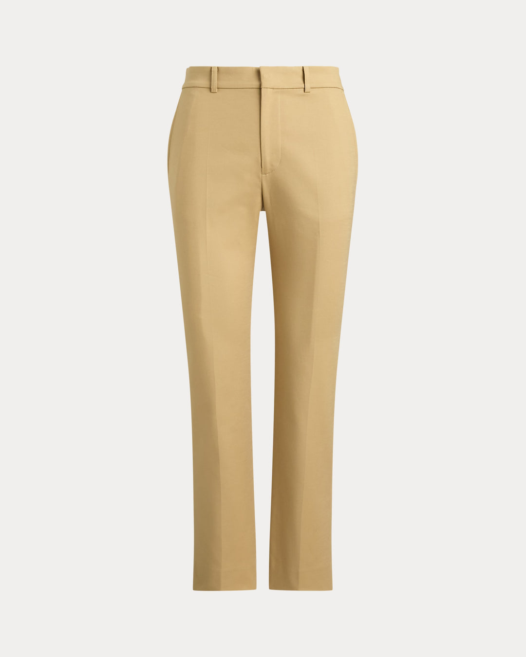 Lauren Ralph Lauren Cotton Slim Straight Trousers | Birtch Tan