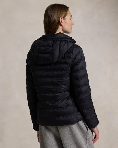 Ralph Lauren Water-Resistant Packable Hooded Jacket | Black