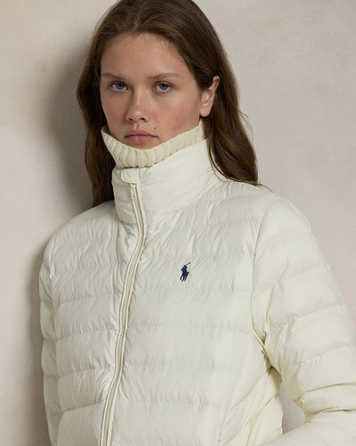 Ralph Lauren Water-Resistant Packable Hooded Jacket | Estate Cream