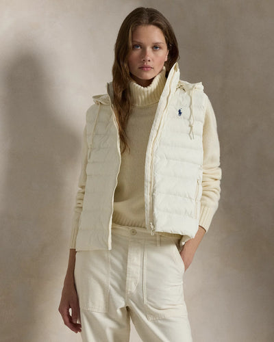 Ralph Lauren Water-Repellent Packable Gilet | Estate Cream