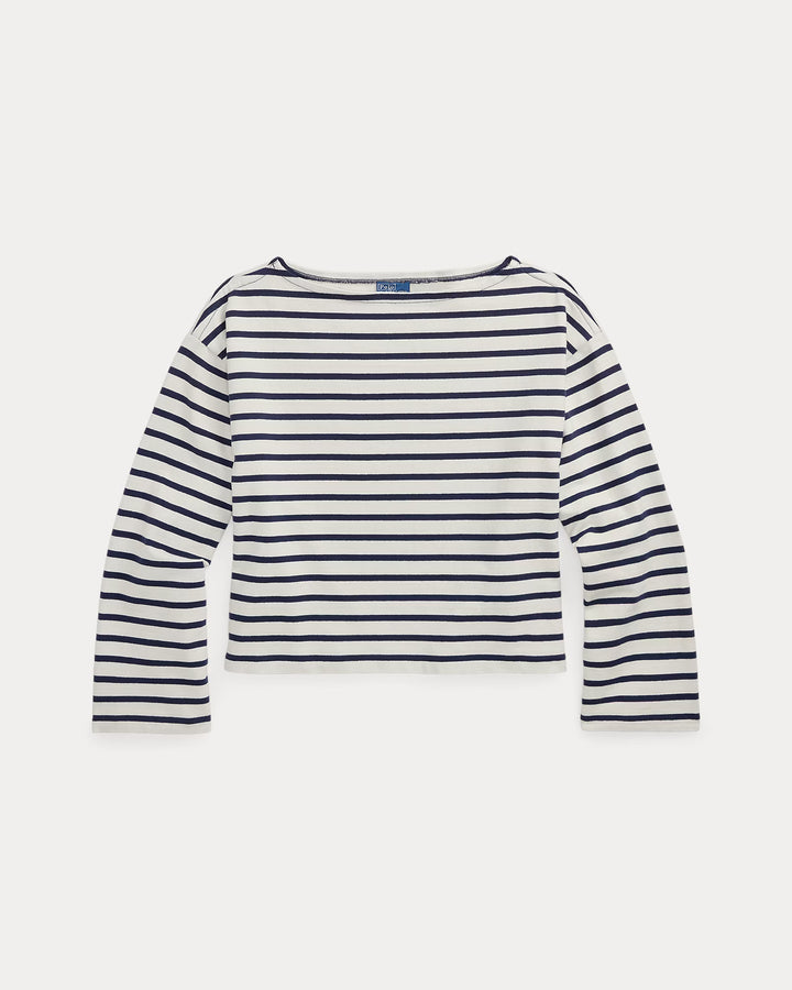 Ralph Lauren Striped Boatneck Mariner Women's T-Shirt | Navy/White