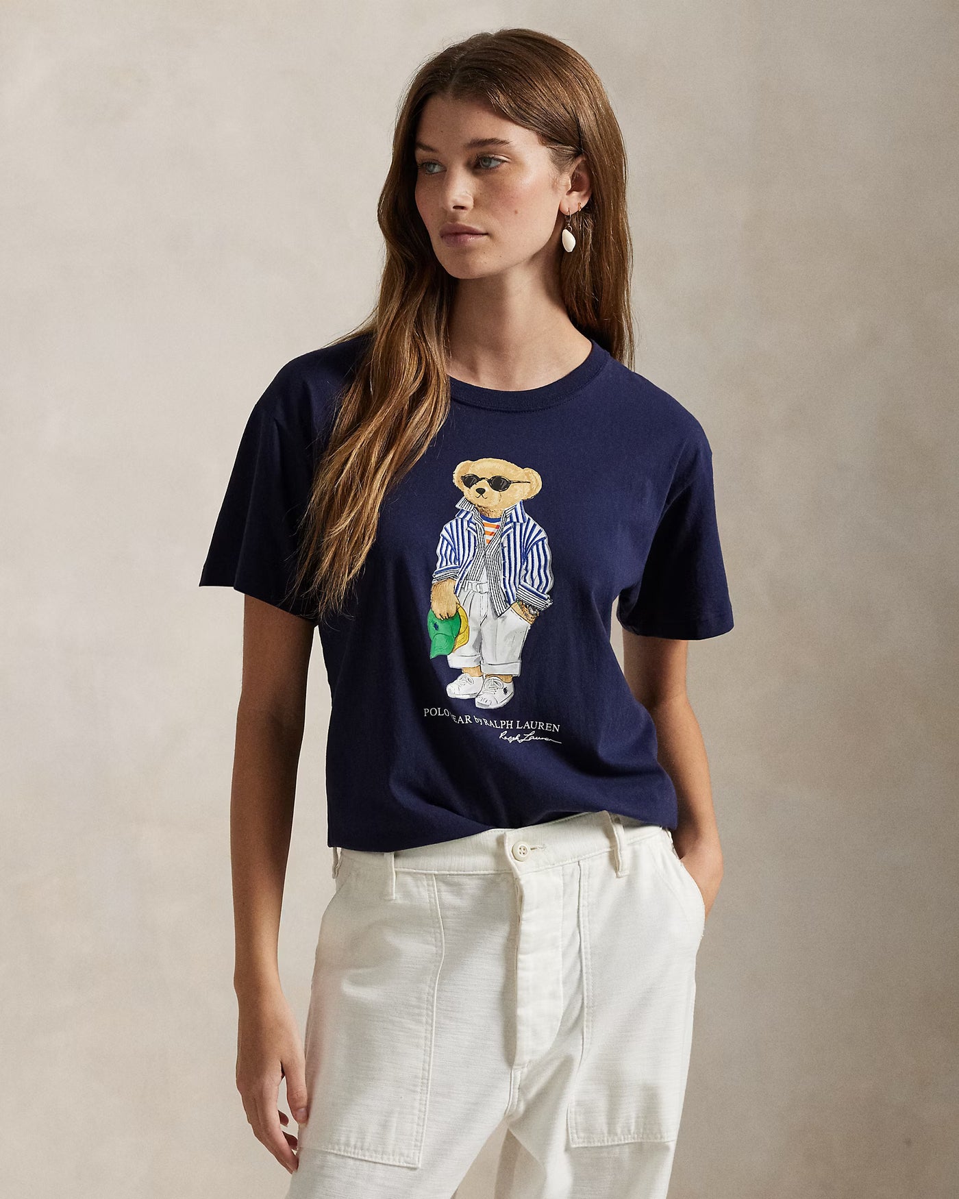 Ralph Lauren Polo Bear Cotton Jersey T-Shirt | Cruise Navy