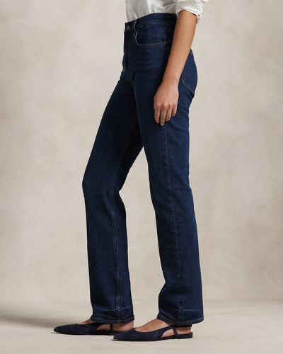 Ralph Lauren High-Rise Straight Jean | Nazas Wash