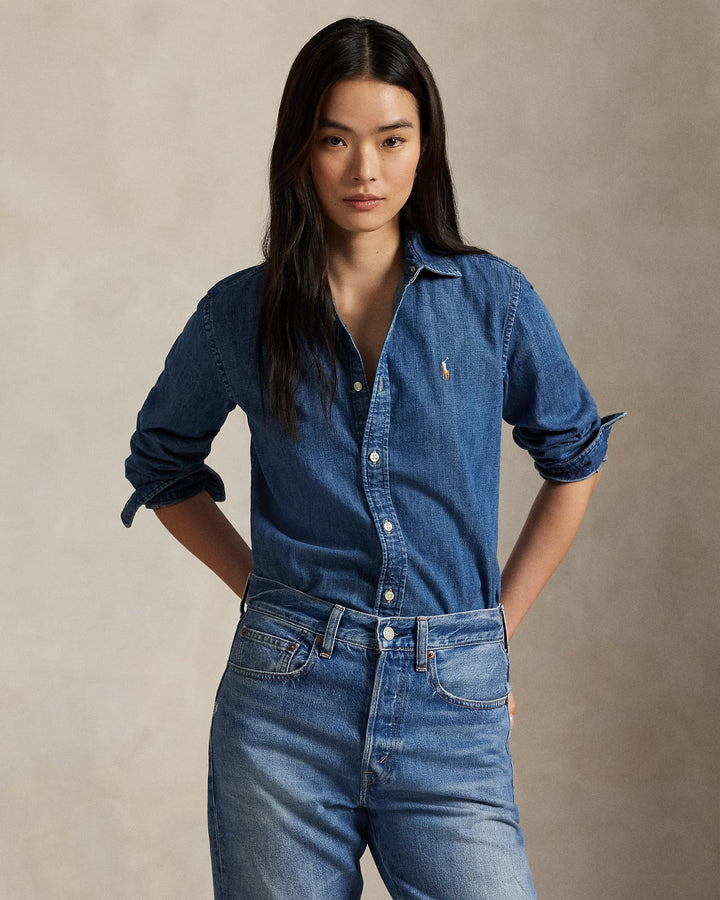 Ralph Lauren Slim Fit Denim Women's Shirt | Merced Wash