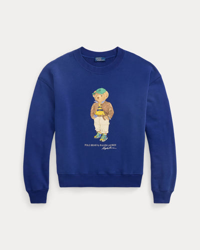 Ralph Lauren Polo Bear Lightweight Fleece Crewneck | Blue Yacht