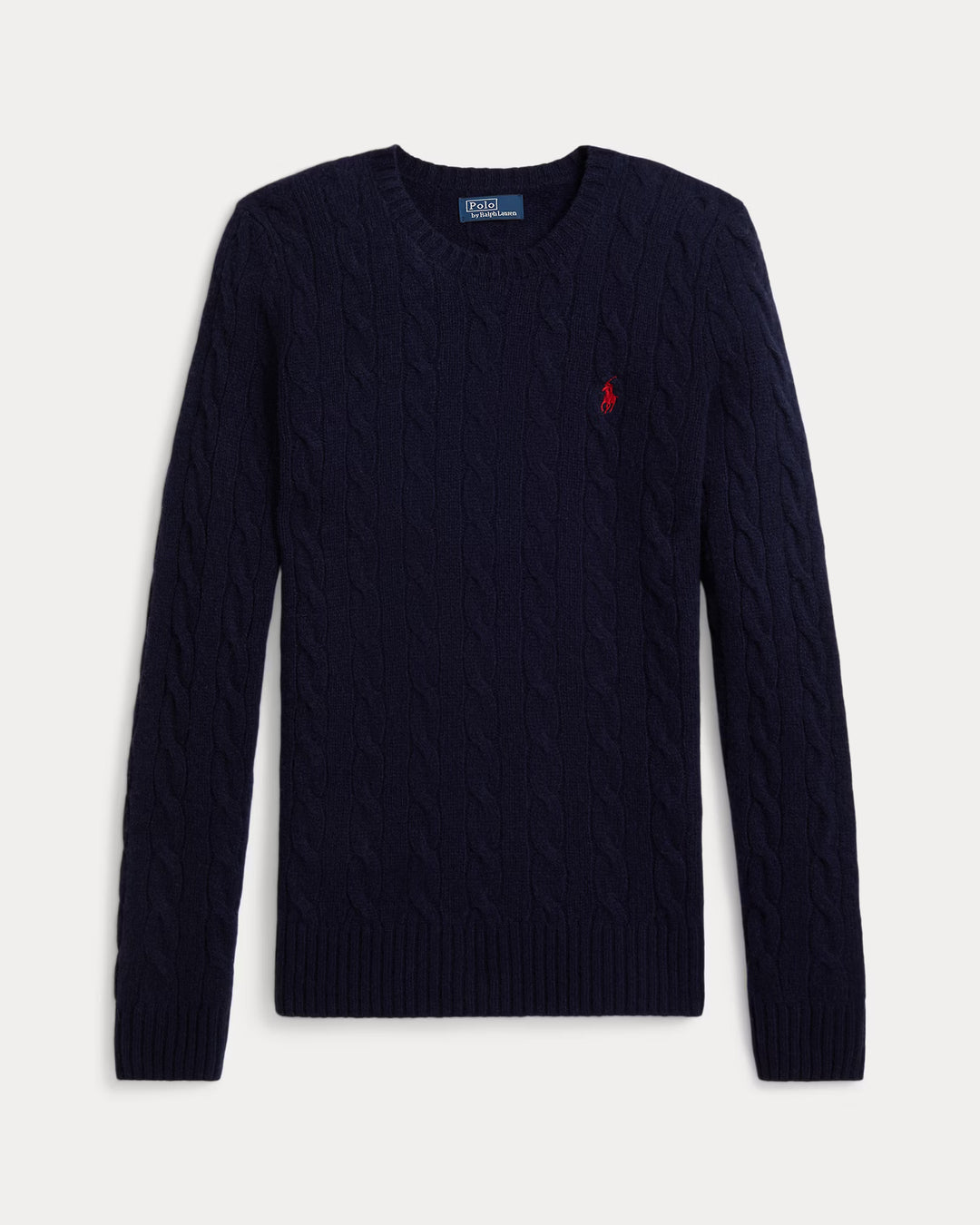 Ralph Lauren Cable Wool-Cashmere Crewneck Jumper | Hunter Navy
