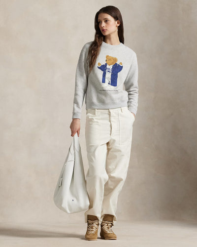 Ralph Lauren Polo Bear Fleece Crewneck | Light Grey