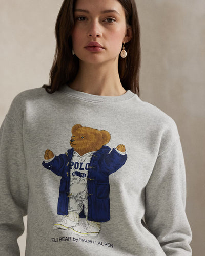 Ralph Lauren Polo Bear Fleece Crewneck | Light Grey