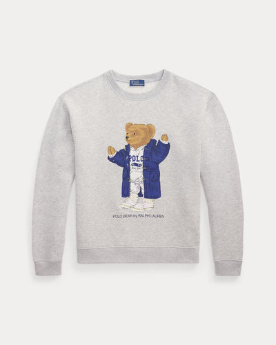 Ralph Lauren Polo Bear Fleece Crewneck | Light Grey