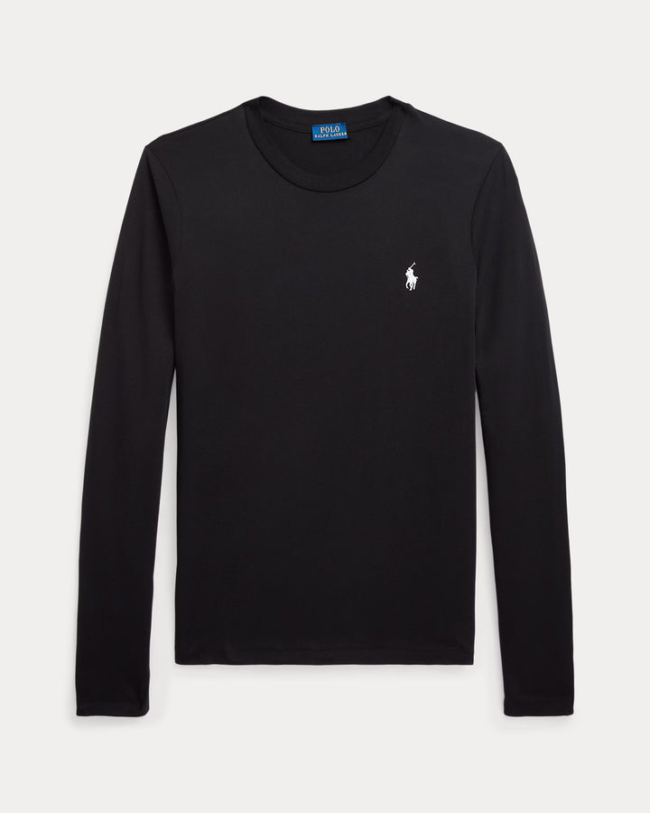 Ralph Lauren Classic Fit Jersey Long-Sleeve Tee | Black