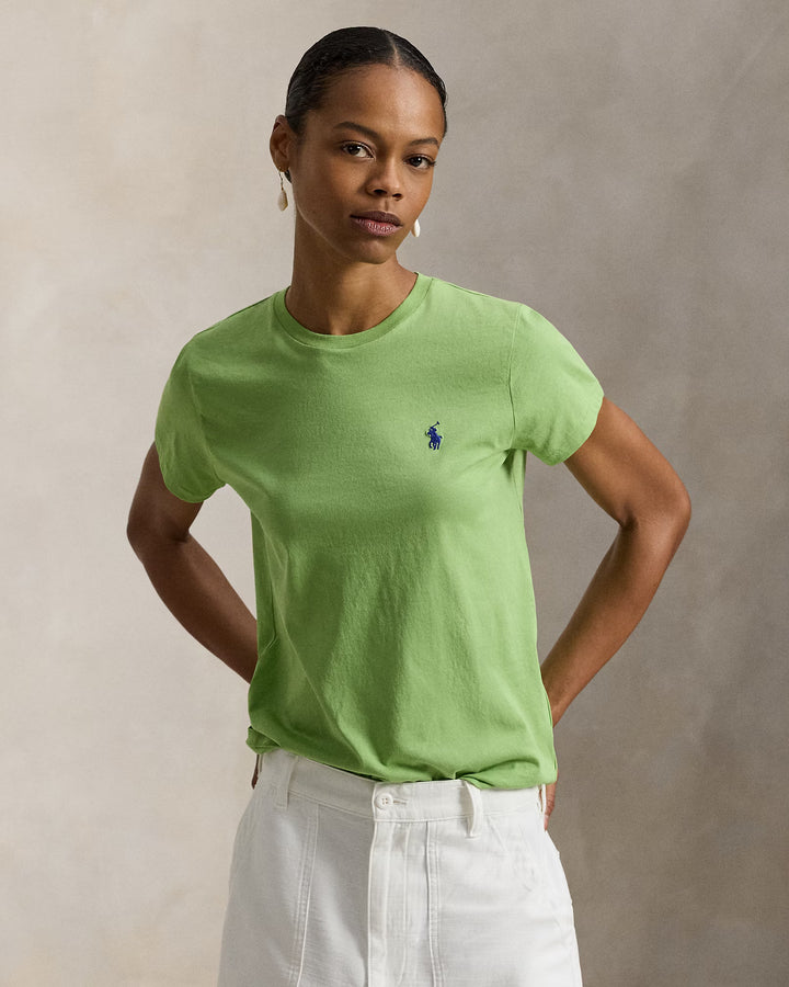 Ralph Lauren Classic Fit Cotton Jersey Women's Crewneck Tee | Parakeet Green
