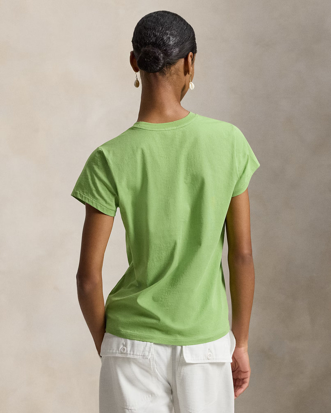 Ralph Lauren Classic Fit Cotton Jersey Women's Crewneck Tee | Parakeet Green