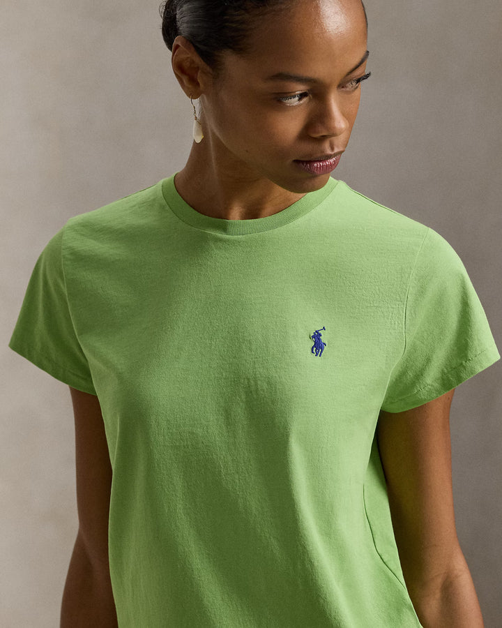 Ralph Lauren Classic Fit Cotton Jersey Women's Crewneck Tee | Parakeet Green