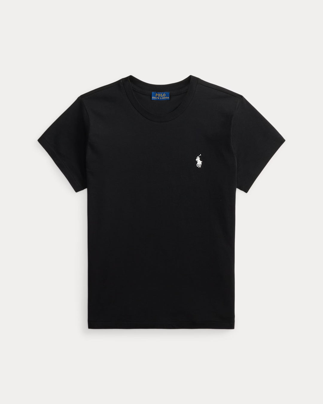 Ralph Lauren Classic Fit Cotton Jersey Women's Crewneck Tee | Black