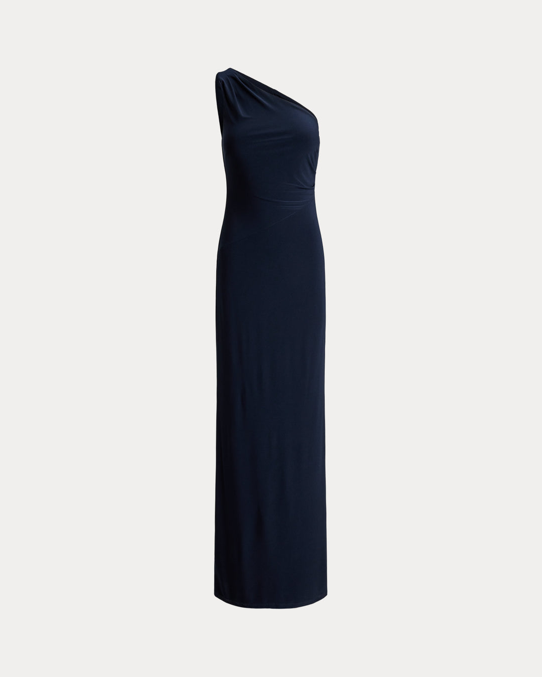 Lauren Ralph Lauren Stretch Jersey One-Shoulder Gown | Lauren Navy