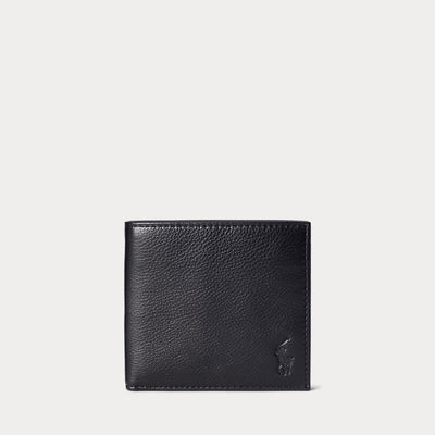 Ralph Lauren Δερμάτινο Billfold Πορτοφόλι | Μαύρο