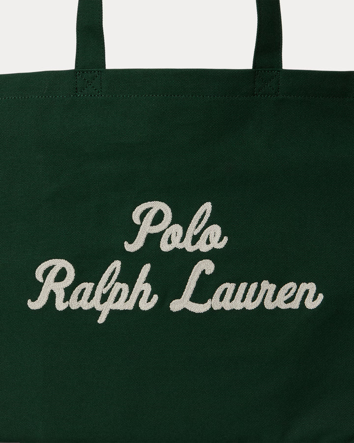 Ralph Lauren Embroidered Canvas Tote | Vintage Pine
