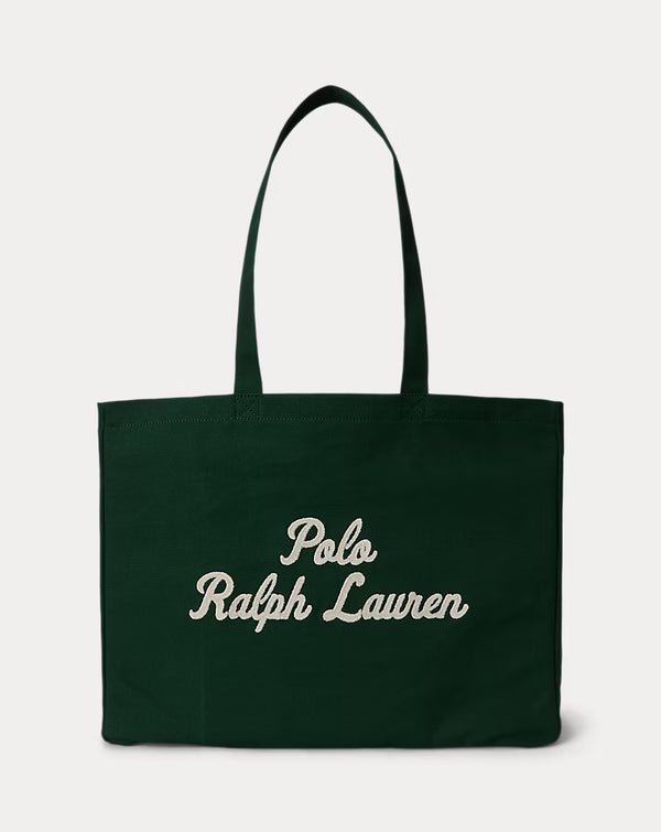 Τσάντα καμβά με κεντήματα Ralph Lauren | Vintage Pine