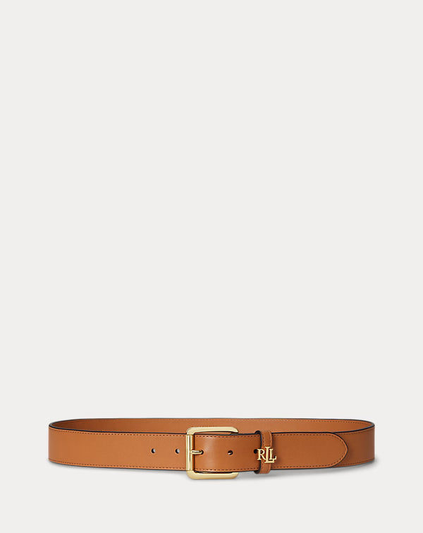 Lauren Ralph Lauren Logo-Keeper Leather Belt | Classic Caramel