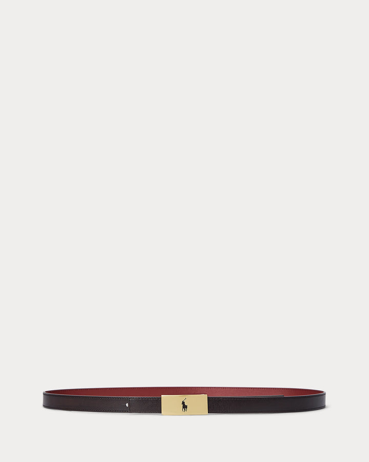 Ralph Lauren Polo ID Αναστρέψιμη Δερμάτινη Ζώνη | Chianti/Tobacco