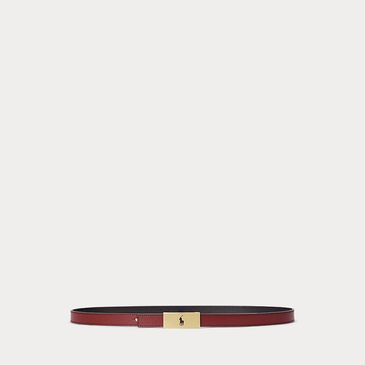 Ralph Lauren Polo ID Αναστρέψιμη Δερμάτινη Ζώνη | Chianti/Tobacco