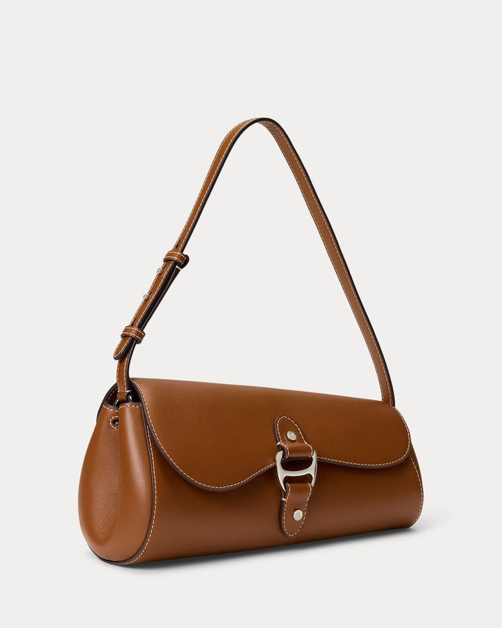 Lauren Ralph Lauren Leather Medium Tasha East-West Bag | Tan