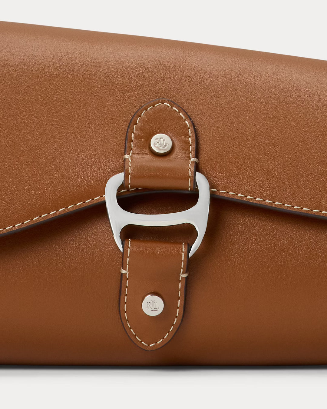 Lauren Ralph Lauren Leather Medium Tasha East-West Bag | Tan