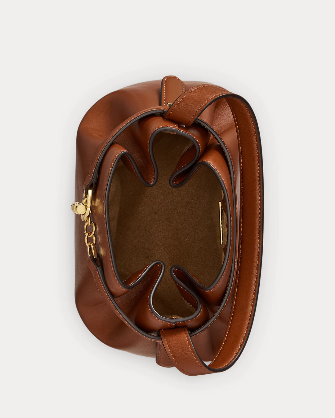 Lauren Ralph Lauren Leather Medium Blaike Bucket Bag | Lauren Tan