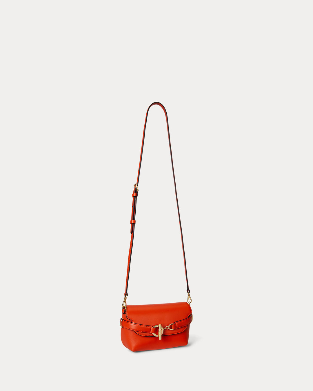 Lauren Ralph Lauren Leather Small Blaike Crossbody Bag | Dusk Orange