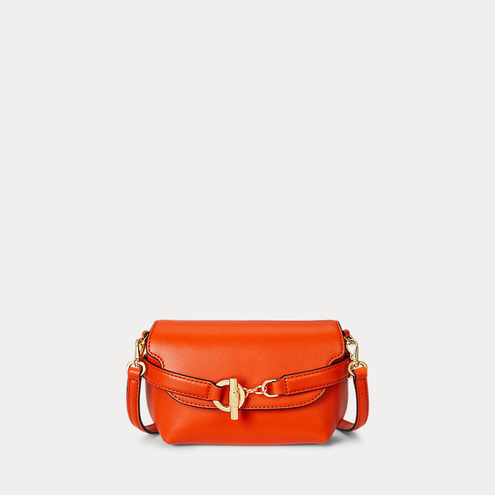 Lauren Ralph Lauren Leather Small Blaike Crossbody Bag | Dusk Orange