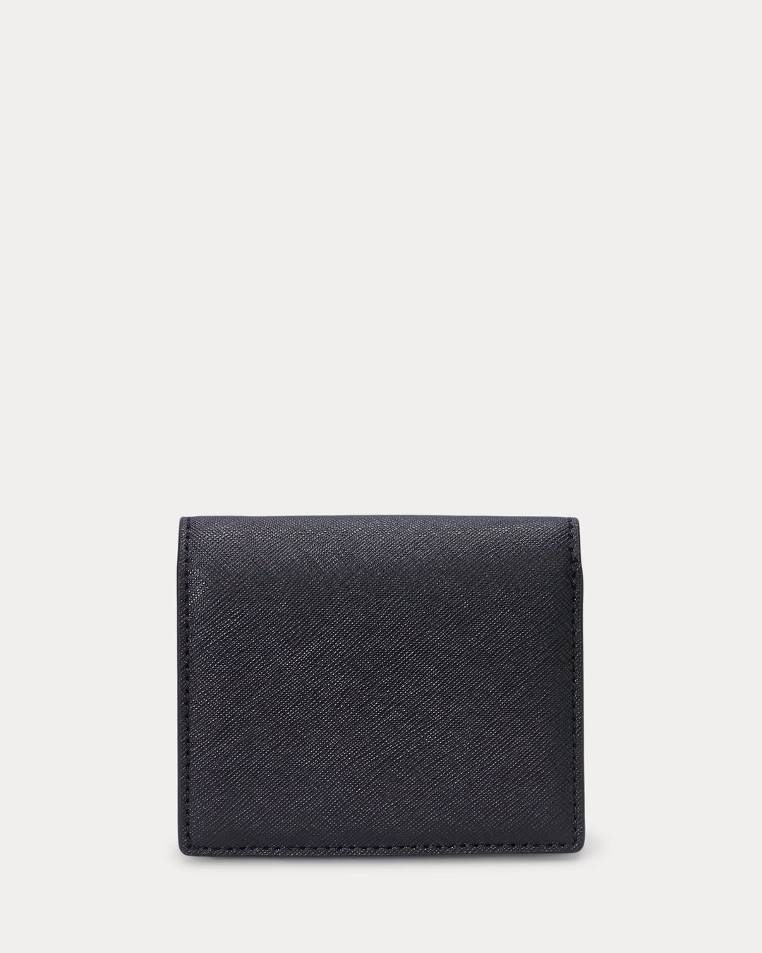 Lauren Ralph Lauren Crosshatch Leather Compact Women's Wallet | Black