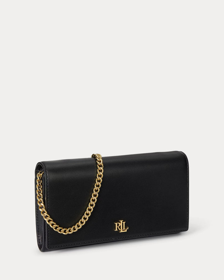 Lauren Ralph Lauren Leather Medium Adair II Crossbody | Black