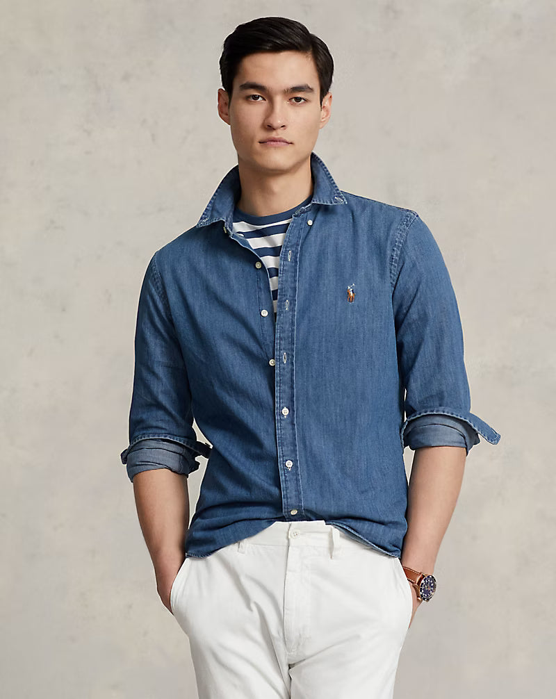Ralph Lauren Slim Fit Oxford Shirt | Denim