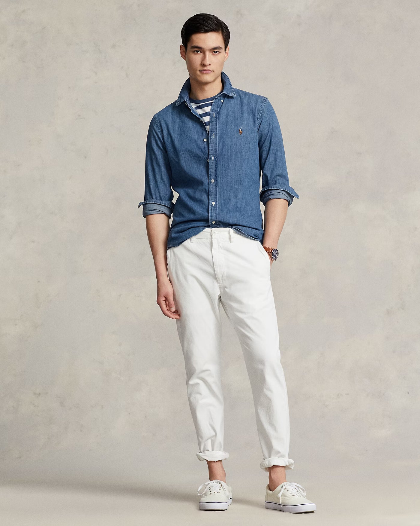 Ralph Lauren Slim Fit Oxford Shirt | Denim
