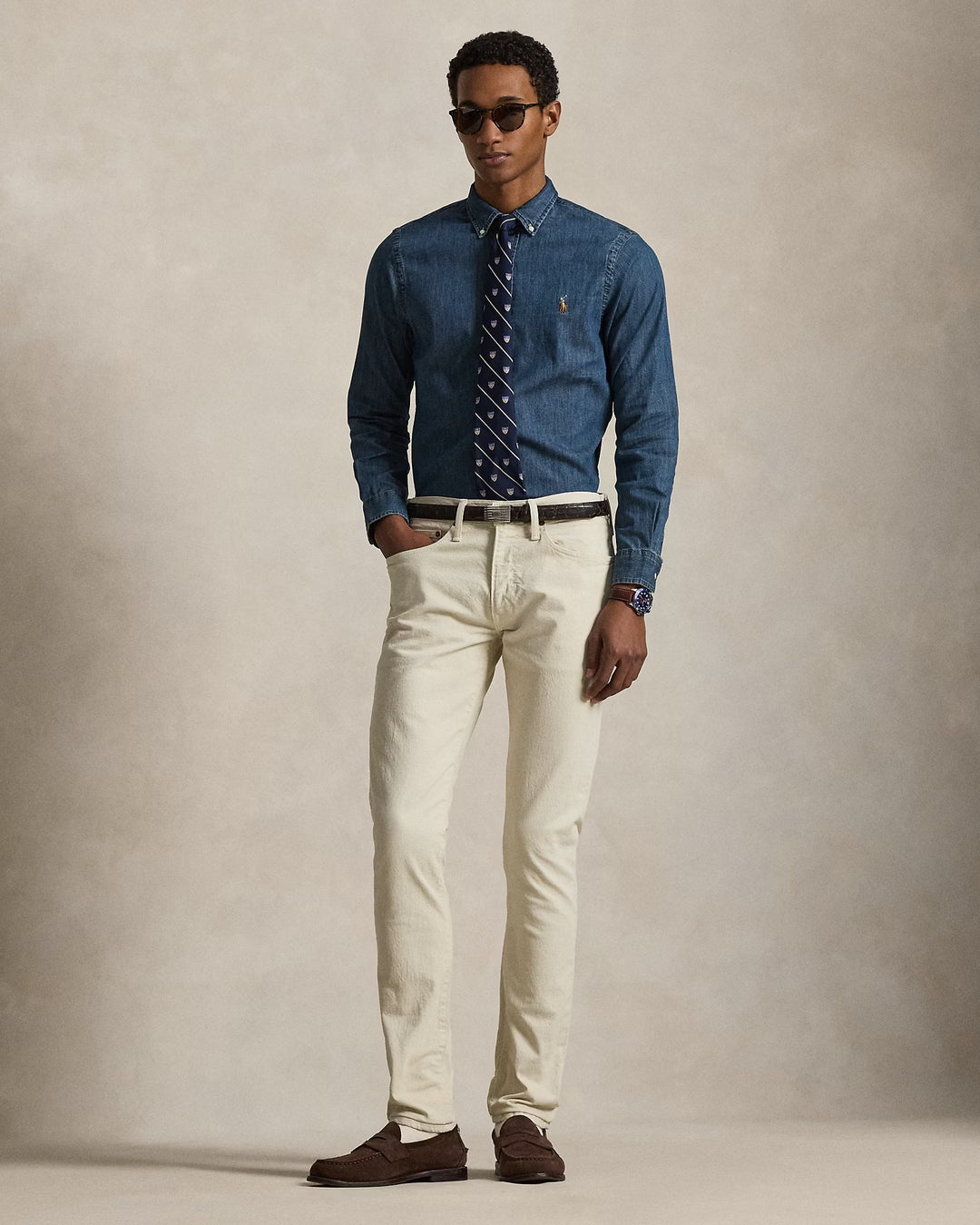 Ralph Lauren Slim Fit Oxford Shirt | Denim
