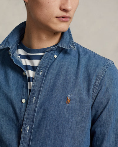 Ralph Lauren Slim Fit Oxford Shirt | Denim