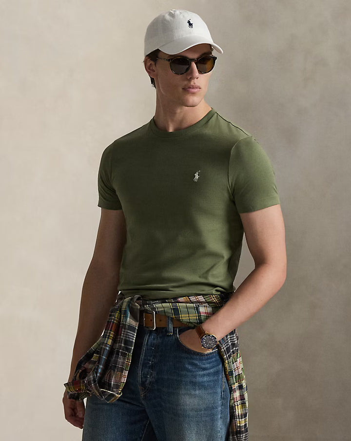 Ralph Lauren Custom Slim Fit Jersey-T-Shirt mit Rundhalsausschnitt | Garden Trail