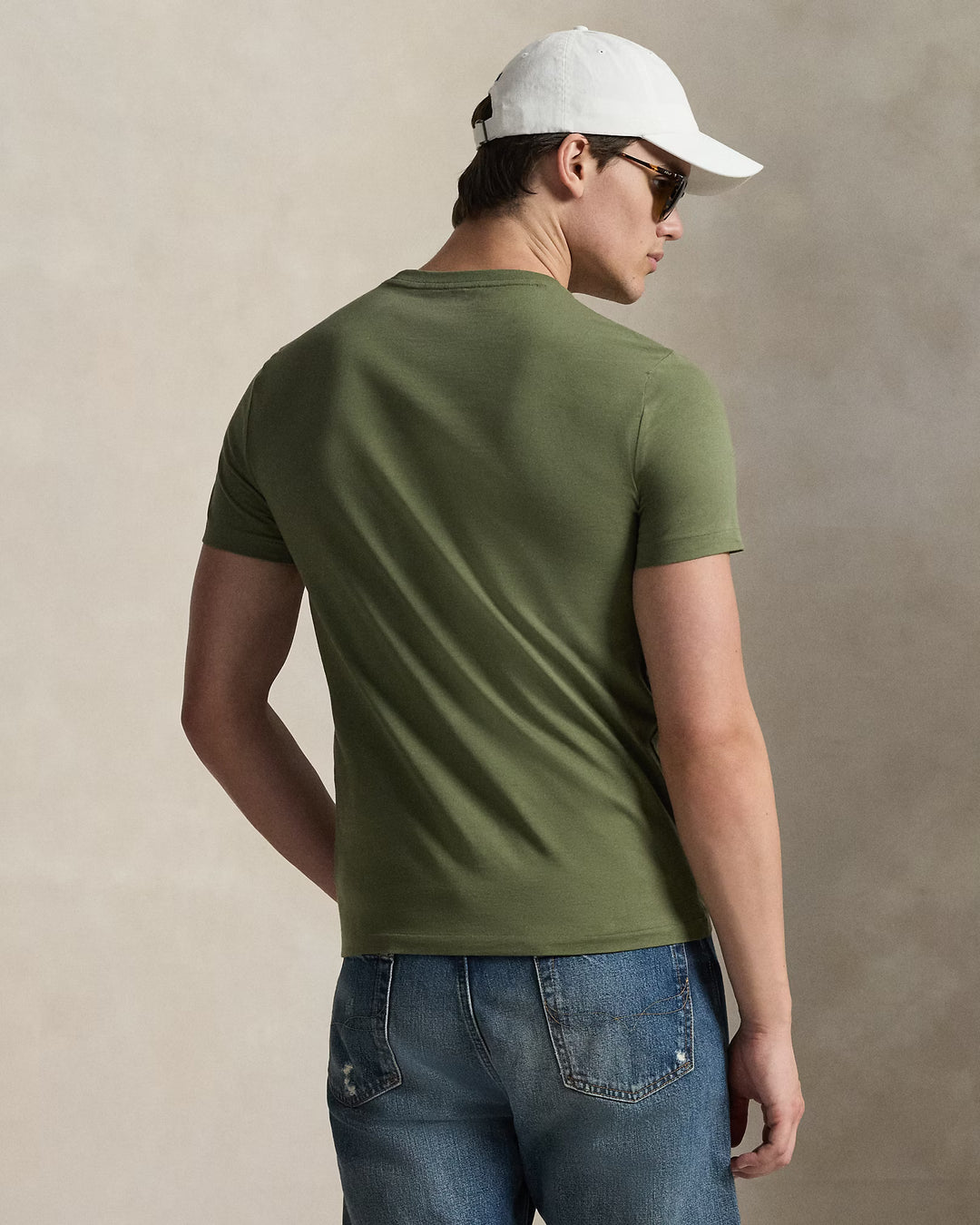 Ralph Lauren Custom Slim Fit Jersey-T-Shirt mit Rundhalsausschnitt | Garden Trail