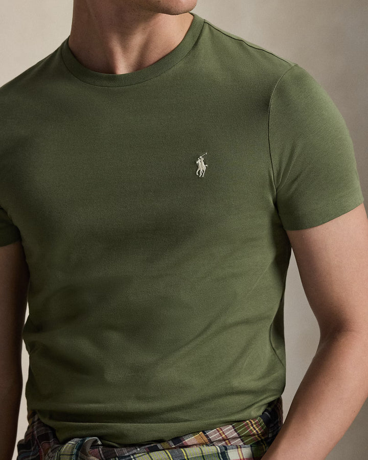 Ralph Lauren Custom Slim Fit Jersey-T-Shirt mit Rundhalsausschnitt | Garden Trail