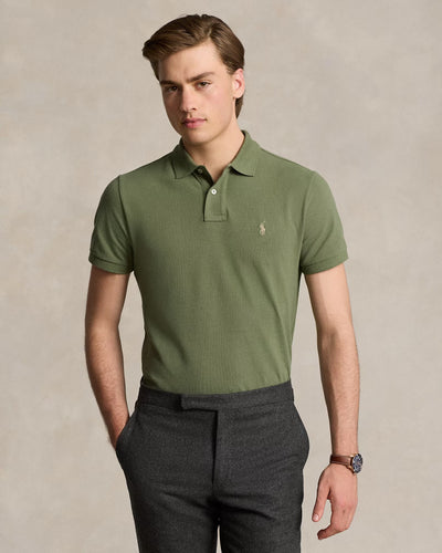 Ralph Lauren Custom Slim Fit Mesh Polo Shirt | Garden Trail