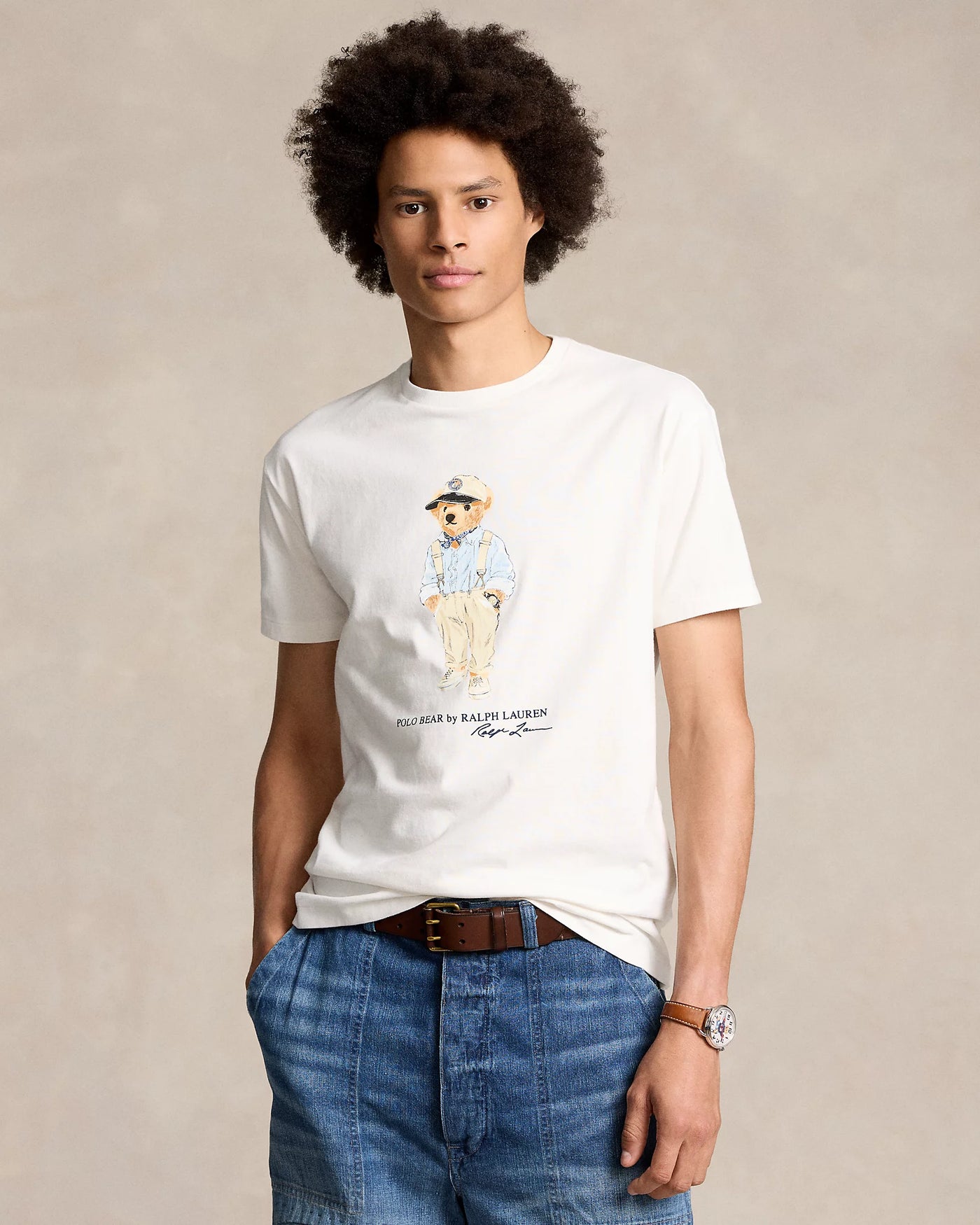 Ralph Lauren Classic Fit Polo Bear Jersey T-Shirt | Deckwash White
