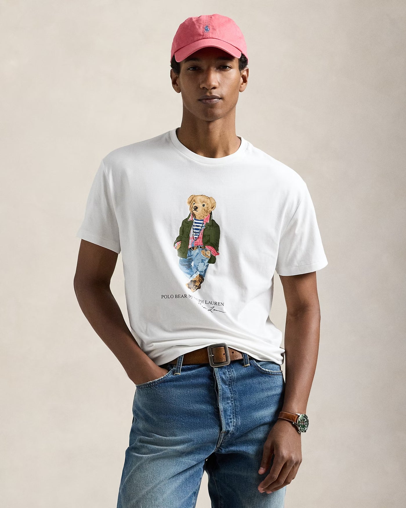 Ralph Lauren Classic Fit T-Shirt με Αρκούδα | Λευκό