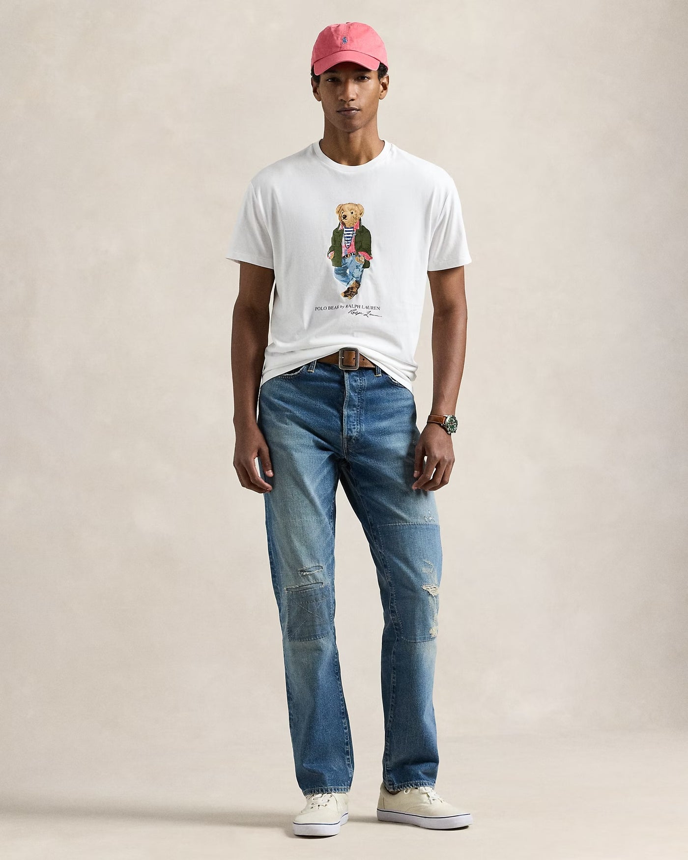 Ralph Lauren Classic Fit T-Shirt με Αρκούδα | Λευκό