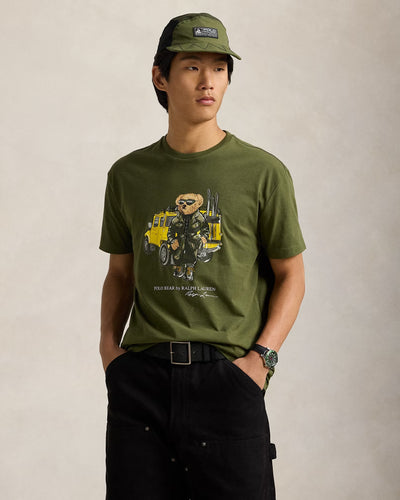 Ralph Lauren Classic Fit T-Shirt με Αρκούδα | Λαδί