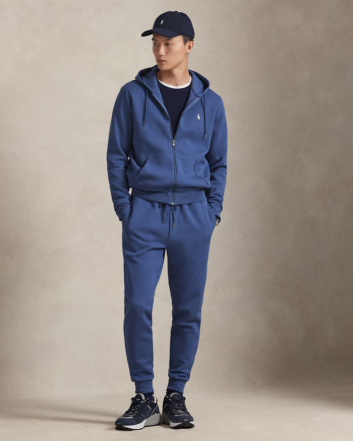 Ralph Lauren Double-Knit Full-Zip Hoodie | Night Navy