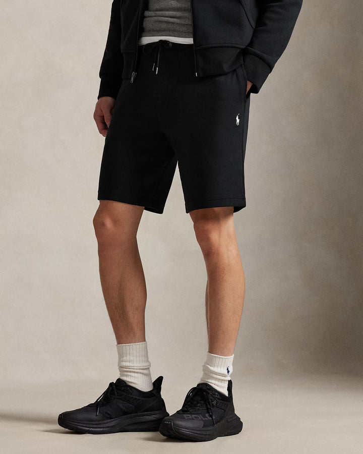 Pantalones cortos de punto doble Ralph Lauren de 23 cm | Negro