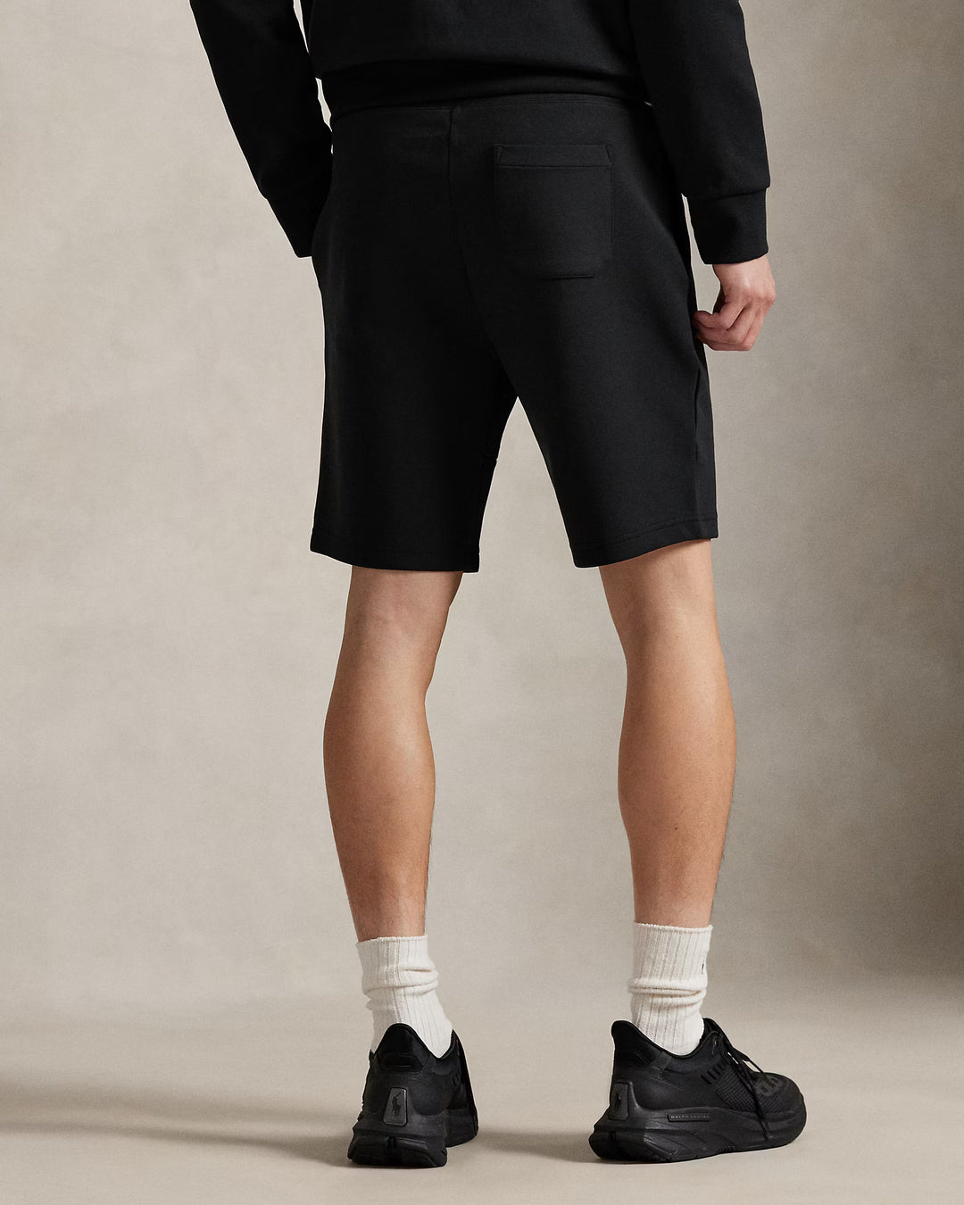 Pantalones cortos de punto doble Ralph Lauren de 23 cm | Negro