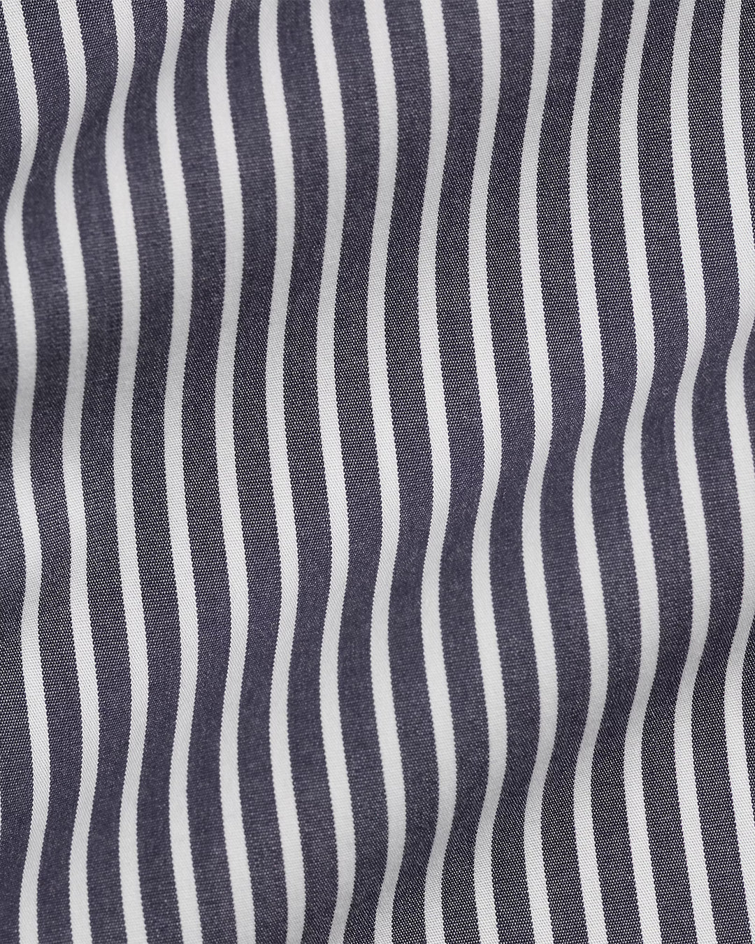 Ralph Lauren Custom Fit Striped Stretch Poplin Shirt | Navy/White